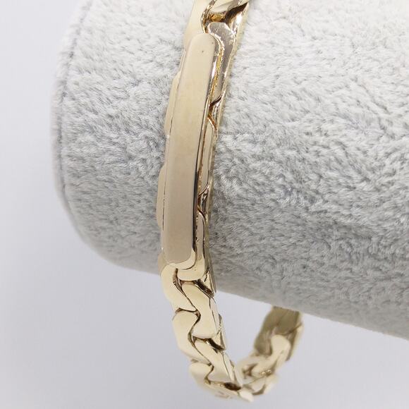 Vintage SPEIDEL USA Woman's Gold Plated ID Bracelet, Ready for Engraving - Picture 3 of 10